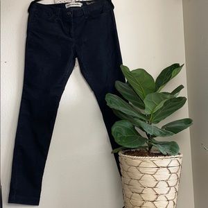 Black skinny corduroy jeans